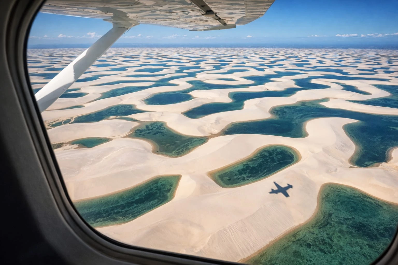 Vista aérea de Lençóis Maranhenses